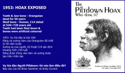 Người Piltdown: Vụ lừa đảo lớn nhất của thuyết tiến hóa